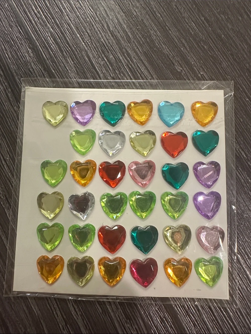 Assorted Multicolor Body/Nail Art Jewel Stickers - Decorative Gems Pack